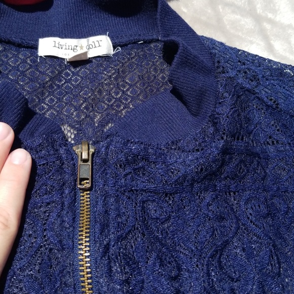 Living Doll Lace Zip Jacket - Picture 3 of 3